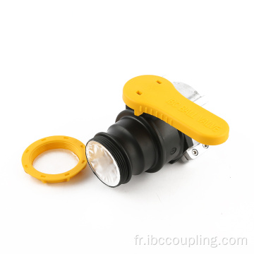 Vanne de balle Camlock 2 &quot;pour un fourre-tout IBC de 62 mm